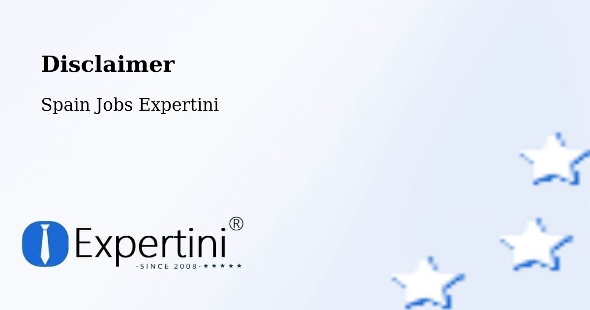 Disclaimer – Corçà - Spain Jobs Expertini
